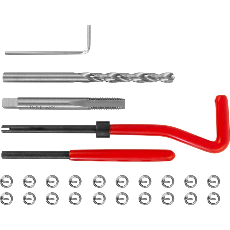 Набор для восстановления резьбы M6x1.0, 25 предметов