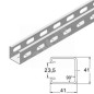 Профиль монтажный, высота - 41 мм, ширина - 41 мм, длина - 2000 мм, толщина - 2,5 мм, кратность - 1шт, SZ - Оцинкованная сталь (