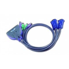 2-х портовый KVM переключатель PS/2, 0,9м/ 2 PORT KVM SWITCH FOR PS2 W/0.9m