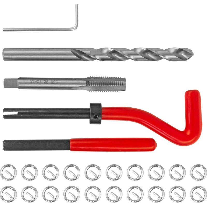 Набор для восстановления резьбы M9x1.25, 25 предметов