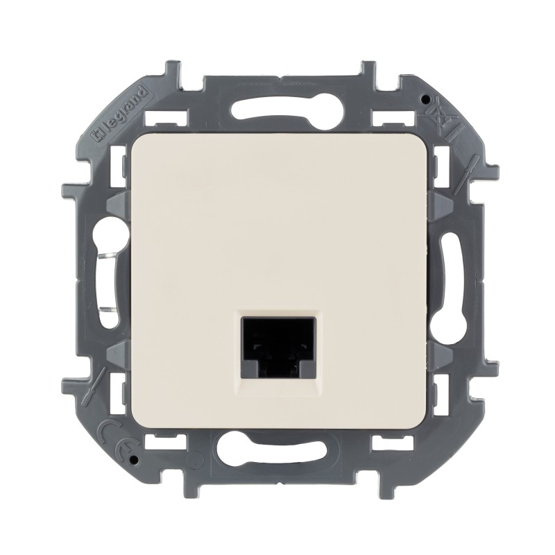 INSPIRIA розетка информационная RJ 45 категория 5e UTP слоновая кость