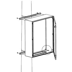 Комплект крепления шкафов CE/RAM box к столбу (ширина шкафа - 300 мм)