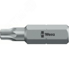 Бита 5-лучевая 867/1 Z IPR TORX PLUS (5-lobe TORX) с отверстием под штифт вязкая твёрдость хвостовик шестигранный 1/4 C 6.3 40 I