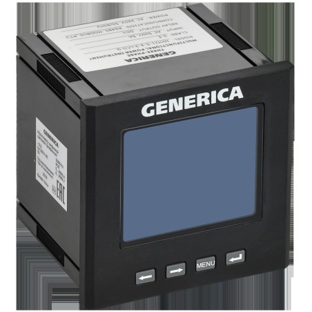 Мультиметр цифровой щитовой трехфазный DO RS-485 96х96мм LCD GENERICA