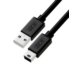 Кабель USB 2.0 AM на Mini USB B, 0.3 м., черный, морозостойкий, GCR-UM2M5P-BB2S-0.3m