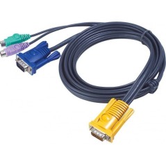 "Кабель KVM PS/2 ""гидра"" 10м SP15 M(Y)-- HD15M/MINIDIN6M/ CABLE SP15 M(Y)-- HD15M/MINIDIN6M 10m"