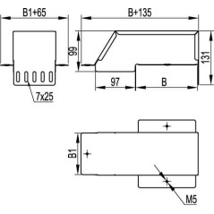 Зажим для подключения гибкой шины 50x32