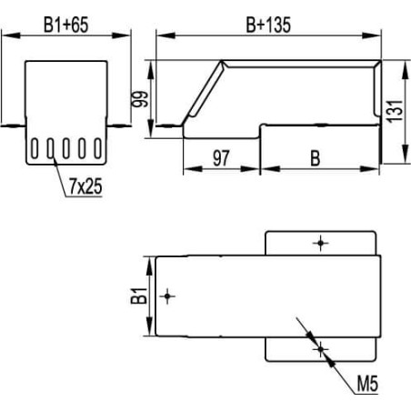 Зажим для подключения гибкой шины 50x32