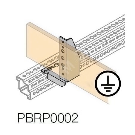 Держатель для шины PE, (2 шт.)