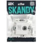 SKANDY Розетка двойная TV+RJ45 кат.6E SK-A15W арктический белый IEK