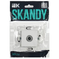 SKANDY Розетка TV оконечная SK-A12W арктический белый IEK