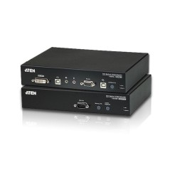 Удлинитель/extender, DVI-D+AUDIO+RS232, 20 км., 1xОптич.волокно одномод./singlemode 1310/1550нм, DVI-D+2xMINIJACK+DB9+LС+2xUSB А