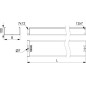 Коробка ответвительная алюминиевая, 3 ввода, М32х1,5 ,IP55, 146х63х57мм