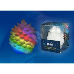 Фигурка светодиодная на батарейке Шишка 6,5*8 см RGB свет IP20 ULD-F004 RGB PINE CONE