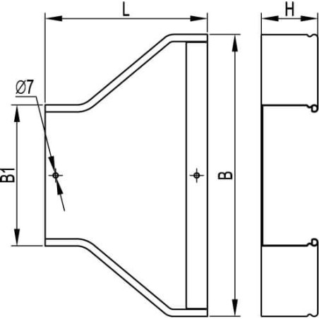 Профиль криволинейный, L1292, толщ.2,5 мм, на 10 рожков