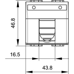 Профиль прямолинейный, L1250, толщ.2,5 мм, на 10 рожков