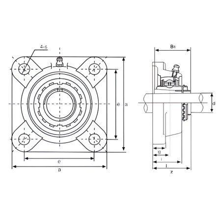 Подшипниковый узел UKF319 TECHNIX