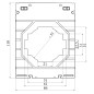 Монтажный комплект муфта металлорукав-коробка DN 50,М50х1,5, наружная резьба