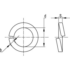 Шайба М4 узкая DIN125