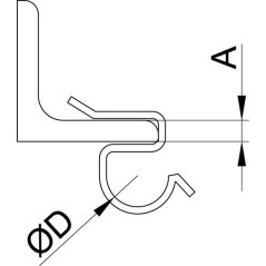 Лоток 400х80 L 3000, цинк-ламельный