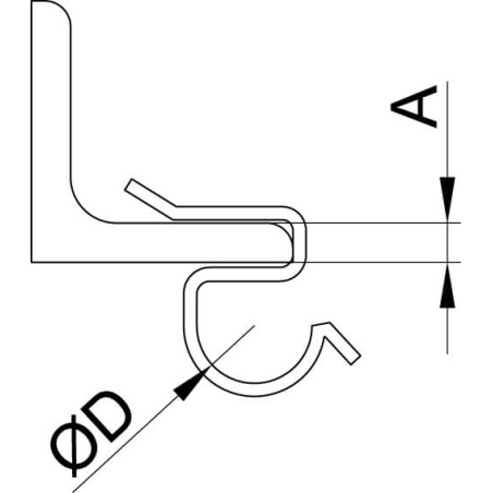 Лоток 400х80 L 3000, цинк-ламельный