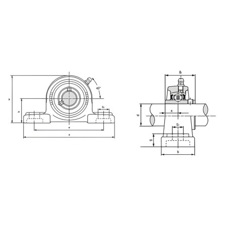 Подшипниковый узел UCP206 TECHNIX