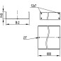 Лоток перфорированный 600х100 L 3000 толщ. 1,2 мм, горячеоцинкованный