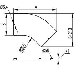 Лоток 600х50 L 3000 толщ. 1,2 мм, горячеоцинкованный