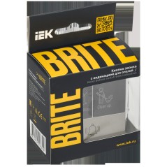 BRITE Кнопка звонка с индикацией для отелей 10А ВС10-1-9-БрШ шампань IEK