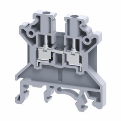 Клемма проходная 2,5 кв.мм винтовая OptiClip CTS-2,5-I-BU-24A-(0,2-2,5)-синий