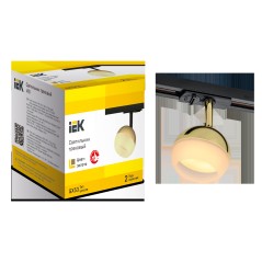 LIGHTING Светильник 4118 декоративный трековый поворотный под лампу GX53 золото IEK