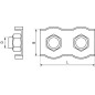 Ответвитель DPT T-образный горизонтальный 200x50 в комплекте с крепежными элементами и соединительными пластинами