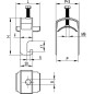 Лоток перфорированный 80х80 L 3000 толщ. 1,2 мм, цинк-ламельный