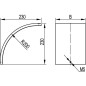 Лоток перфорированный 100х100 L 3000, цинк-ламельный