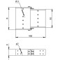 Лоток перфорированный 500х100 L 3000 толщ. 1,5 мм, цинк-ламельный