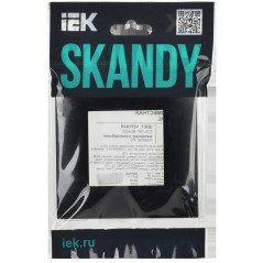 SKANDY Рамка 1-местная SK-F01Bl черный IEK