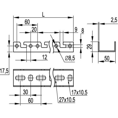 Розетка скрытой установки IP67 125A 3P+E 400V