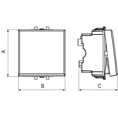 Розетка скрытой установки IP44 32A 3P+E+N 400V