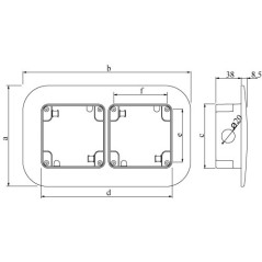 Розетка скрытой установки IP67 16A 3P+E 400В