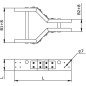 Розетка наружной установки IP44 32A 3P+E+N 400V