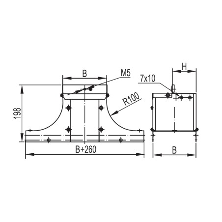 Вилка панельная прямая IP67 125А 2P+E 250В