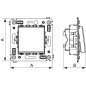 Муфта металлорукав-коробка DN 26 с уплотнением кабеля, IP68, М25х1,5, д.15 - 21мм