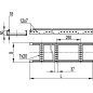 Монтажный комплект муфта 90 грд. труба-коробка DN 12 мм, М20х1,5, полиамид, цвет черный