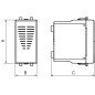 Муфта металлорукав-коробка DN 40 с уплотнением кабеля, IP68, М40х1,5, д.20 - 27мм