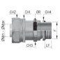 Муфта металлорукав-коробка DN 40 с уплотнением кабеля, IP68, М40х1,5, д.20 - 27мм