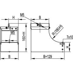 Муфта мет.рукав в изоляции в оплетке-коробка DN 15, IP66, М20х1,5