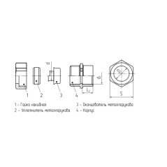 СТМ(Р) (INOX) 20 (3/4'') Муфта соединительная