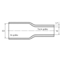 ТУТнг-LS-50/25 ж/з Трубка термоусадочная