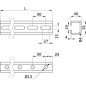 Ком.роз. RJ45 кат.6 (8P8C, Hyperline, Dual IDC 110@Krone) Brava, белая, 2мод