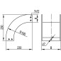 Угол CSSS 90 вертикальный внутренний переходник левый основание 200 H100 крепежные элементы и соединительные пластины